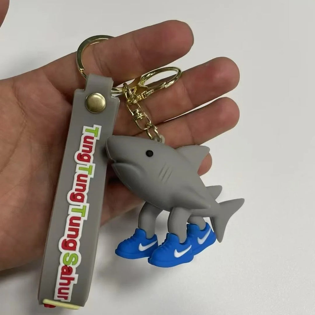 Italian Brainrot Animals Keychains for Accessories Funny Sigma Skibidi Rizz Cat Silly Meme Keyrings Fans Friends Gifts