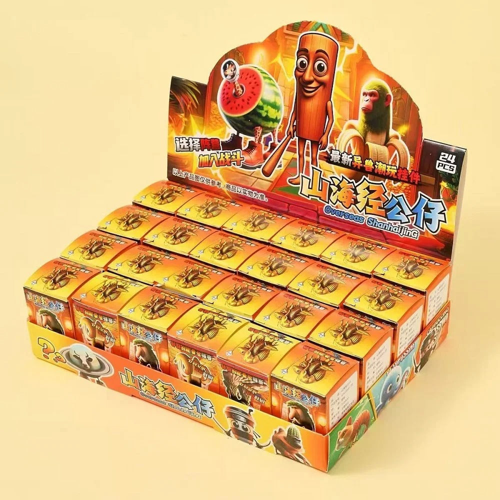 24PCS NEW Italian Brainrot Blind Box Toy Tungtungtung Sahur Tralarero Tralala Bombardinocrocodilo Figures Key Chain Birthday Gift