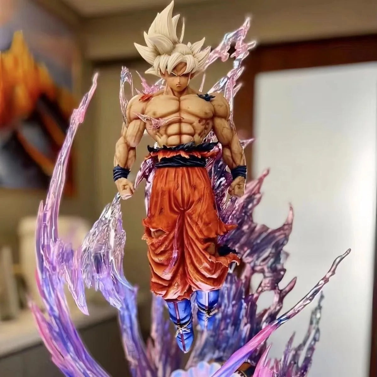Dragon Ball Z Goku Ultra Instinct Figure Ultra Instinto Goku Figures 24cm PVC Statue Collection Model Toys Gifts