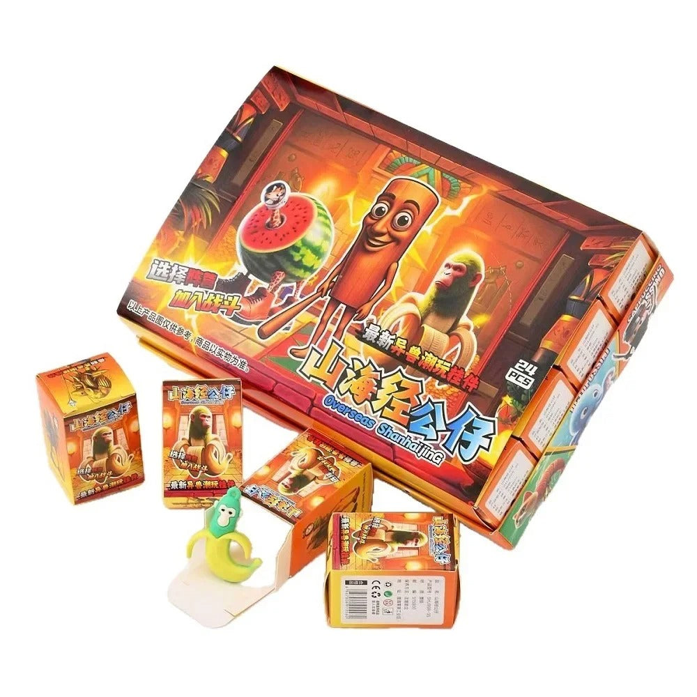 24PCS NEW Italian Brainrot Blind Box Toy Tungtungtung Sahur Tralarero Tralala Bombardinocrocodilo Figures Key Chain Birthday Gift