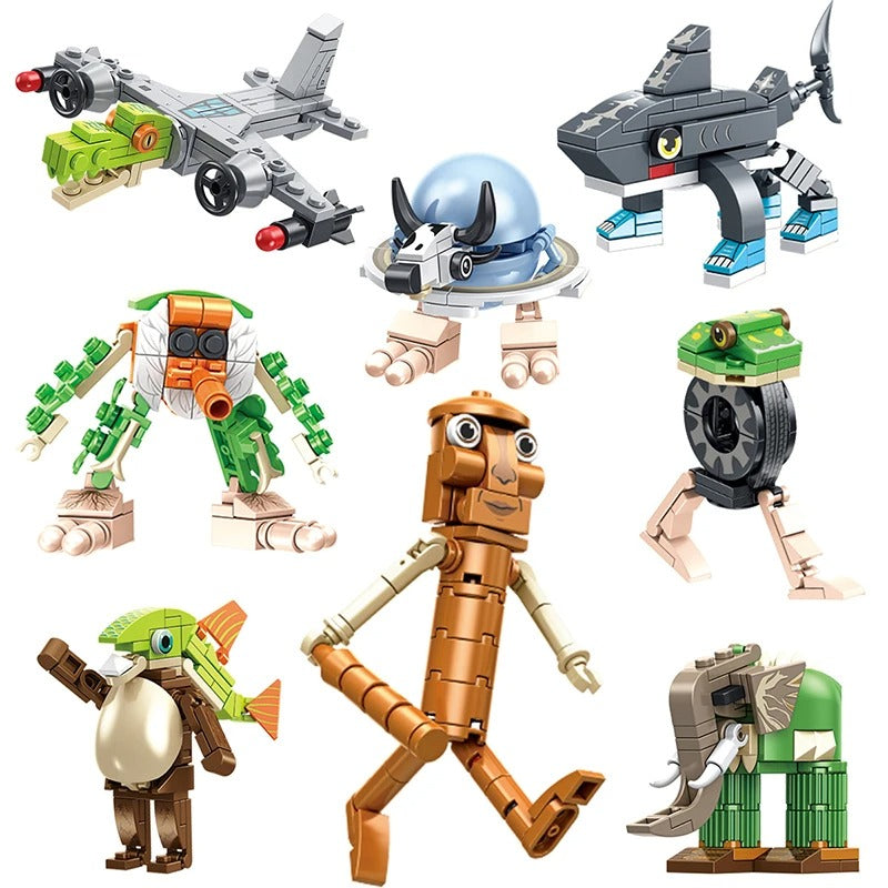 Italian Brainrots Tung Tung Sahur Figure Block Toy Tralalero Tralala, LiriLi Larlla, Boneca Ambalam Figure Toys Building Blocks Gift