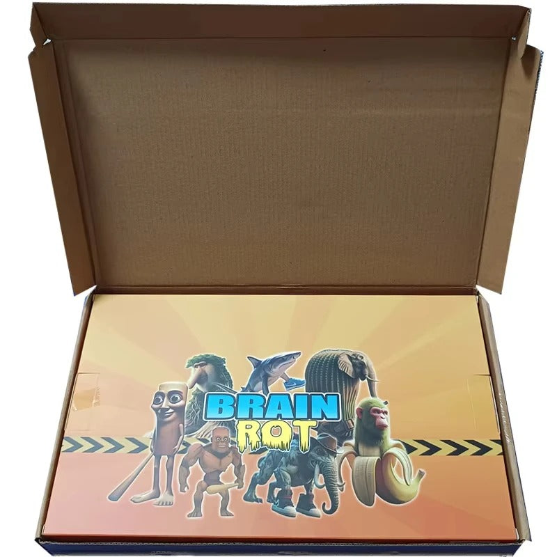24pcs Italian Brainrot Tung Tung Sahur Series Action Figures - Tralalero Bombardino Crocodilo Shimpanzini Bananini Gift Box Set