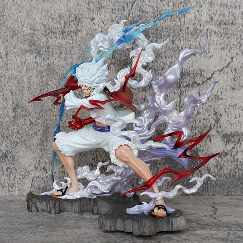 25cm One Piece Raiden Five Gear Nica Lightning Luffy Action Figure Model Statue Doll Toys Collection Decoration Model Toys Gift