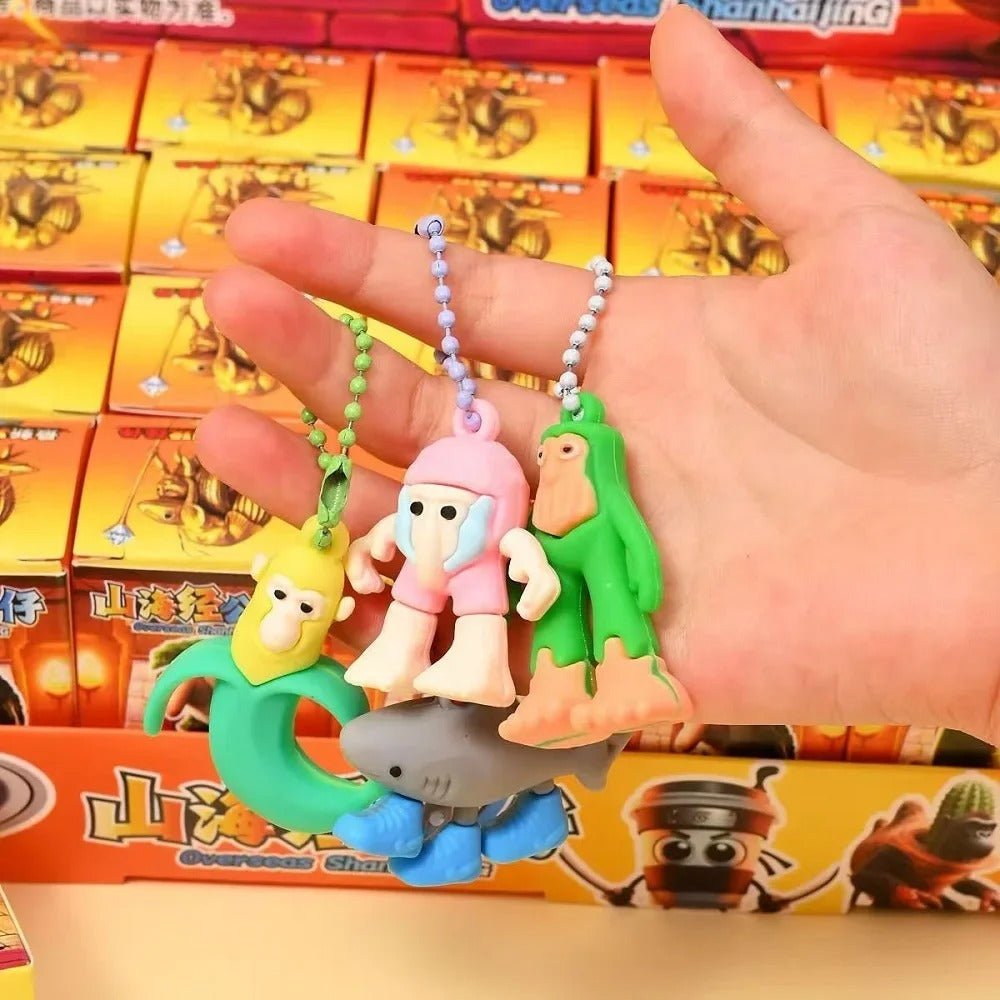24PCS NEW Italian Brainrot Blind Box Toy Tungtungtung Sahur Tralarero Tralala Bombardinocrocodilo Figures Key Chain Birthday Gift