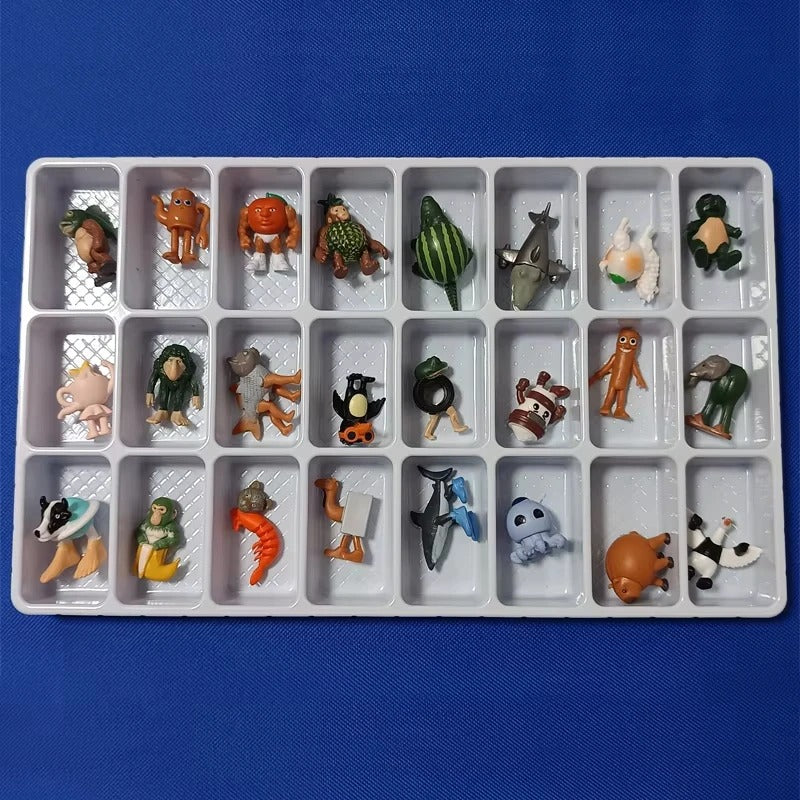 24pcs Italian Brainrot Tung Tung Sahur Series Action Figures - Tralalero Bombardino Crocodilo Shimpanzini Bananini Gift Box Set
