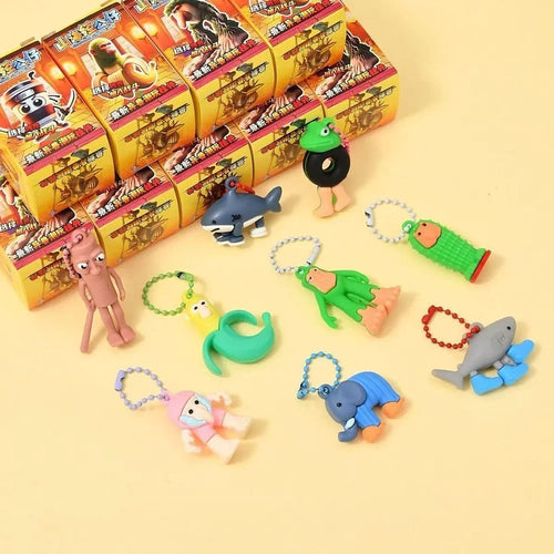 24PCS NEW Italian Brainrot Blind Box Toy Tungtungtung Sahur Tralarero Tralala Bombardinocrocodilo Figures Key Chain Birthday Gift