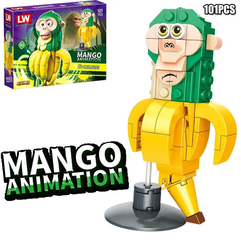 Italian Brainrots Tung Tung Sahur Figure Block Toy Tralalero Tralala, LiriLi Larlla, Boneca Ambalam Figure Toys Building Blocks Gift